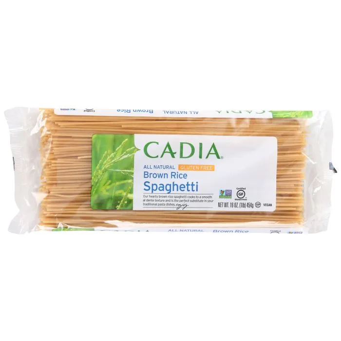 CADIA Pasta GF Brown Rice Spaghetti 12/16oz