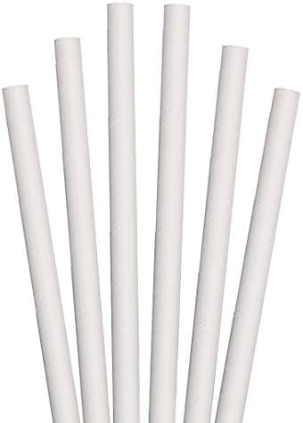 XStraw paper Bar 7.75" Unwr. white 8pck/1100ea