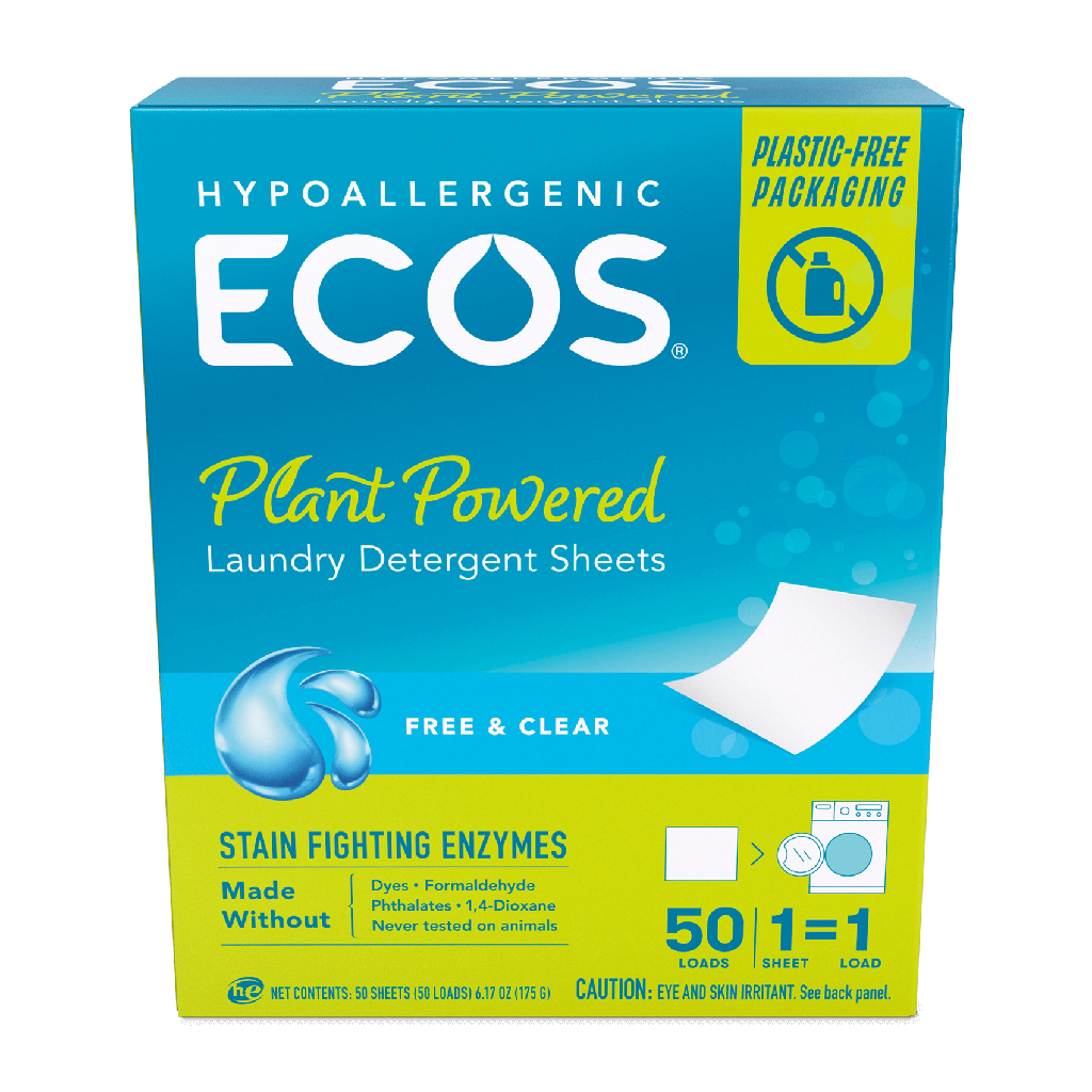 ECOS Next Liquidless Laundry detergent Free & clear 50CT