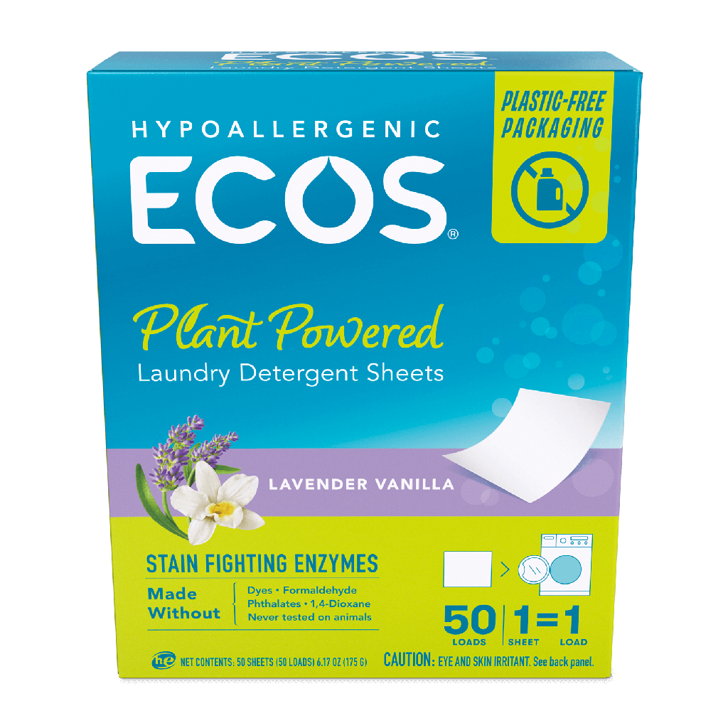 ECOS Next Liquidless Laundry detergent Lavender-Vanilla 50CT