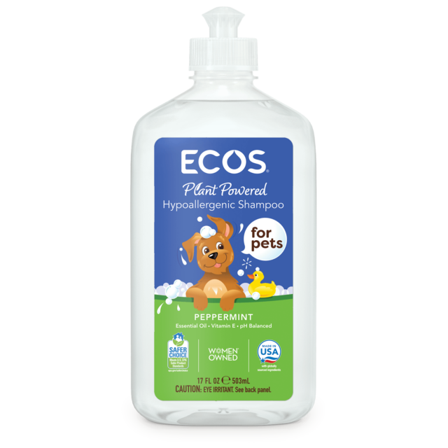 ECOS Pet! shampoo, peppermint 17oz