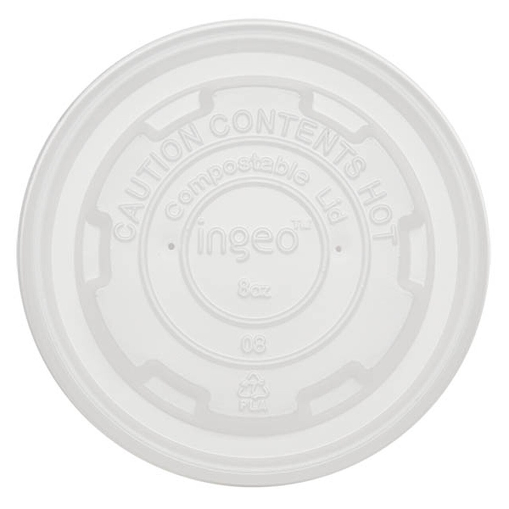 Soup Bowl Lid Clear 8oz  Eco CPLA Igneo 20/50ct #BOL-CS-8