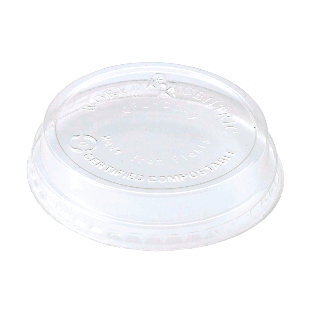 4-9oz Cup clear RAISED Lids-Ingeo 40/50 CPL-CS-9