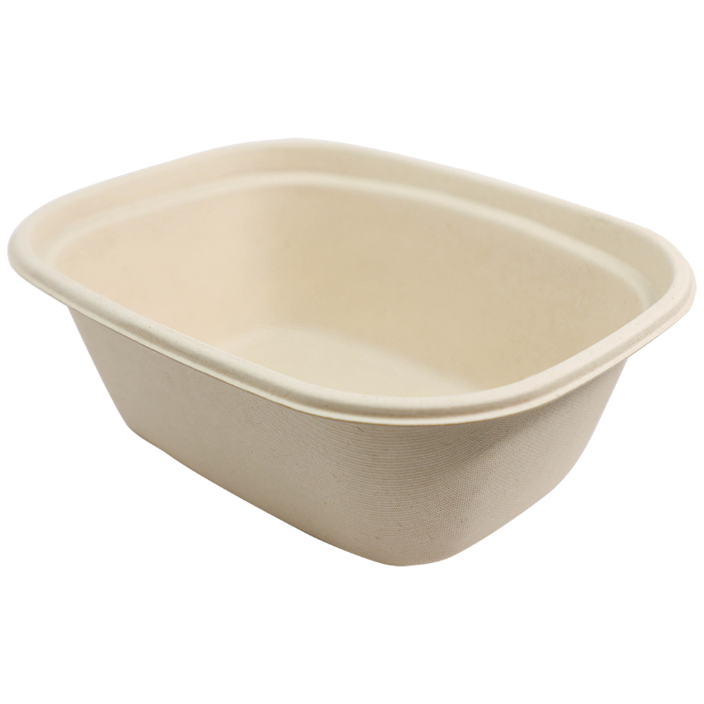 Fiber bowl 8.8x6.8x3 (48oz) unblch PF 8/50ct