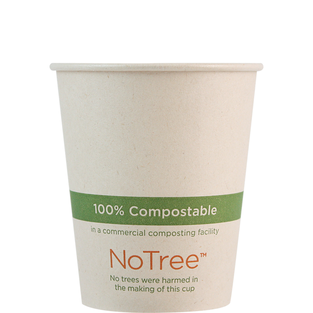 Cup Hot 6oz " NO TREE " 20/50ct # CU-SU-6