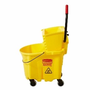 Rubbermaid Bucket Yellow Mop Side Press 35QT