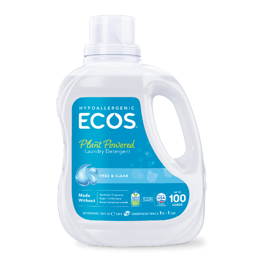 ECOS Laundry detergent free & clear, 170oz