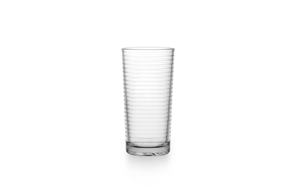 Acrylic drinking cup ripple S 270ml 6.6*13.1cm 24/cs