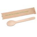 Single wrapped wooden tea spoon 95*17*1.4mm 1000ct