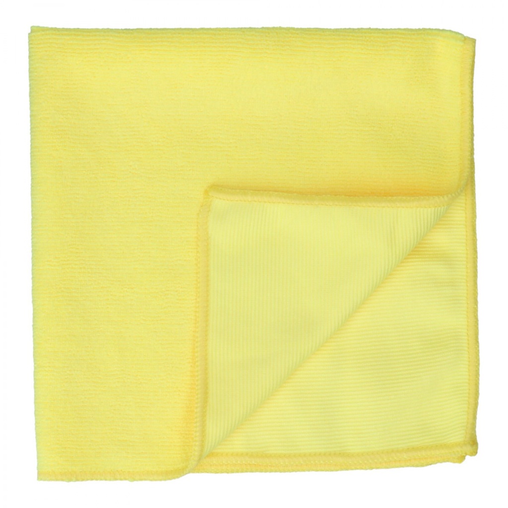 Microfiber Cloth Yellow Pack of 12 Pcs