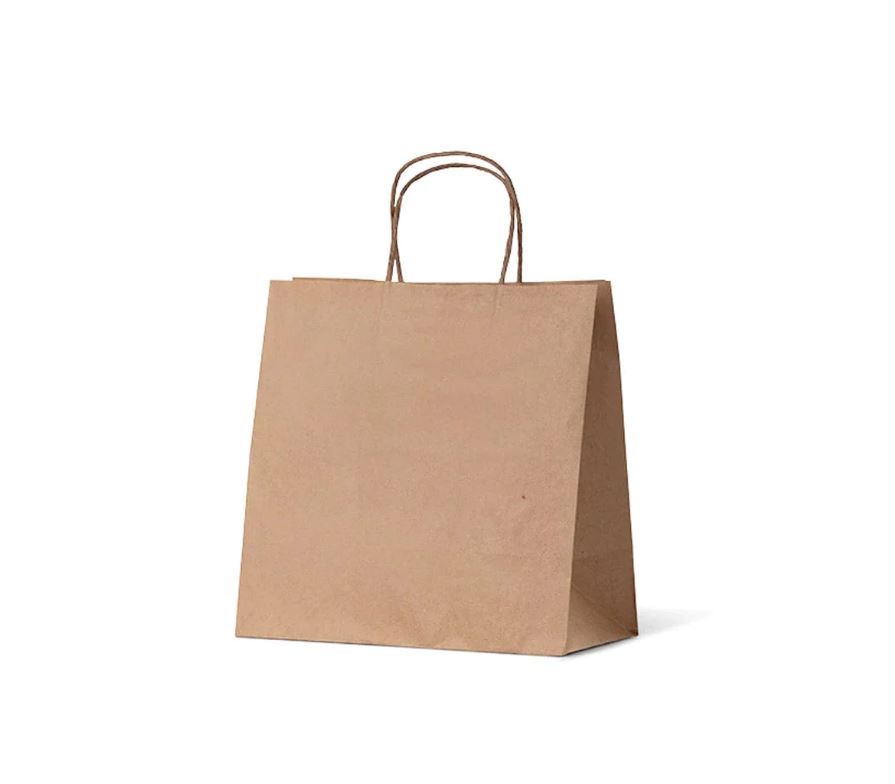 Takeout Food bag Kraft M size 21*14*27 8/25ct