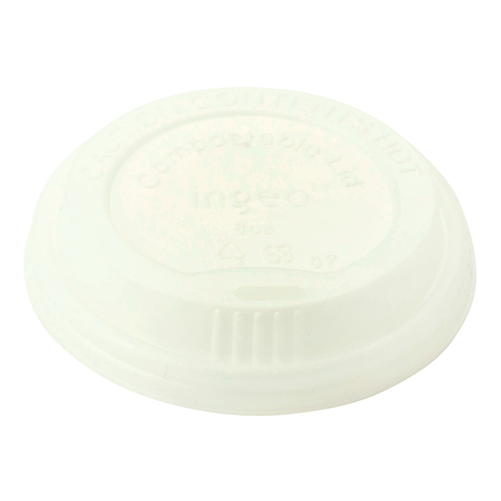 TE PLA 8oz Hot cup LID 80mm 20/50ct