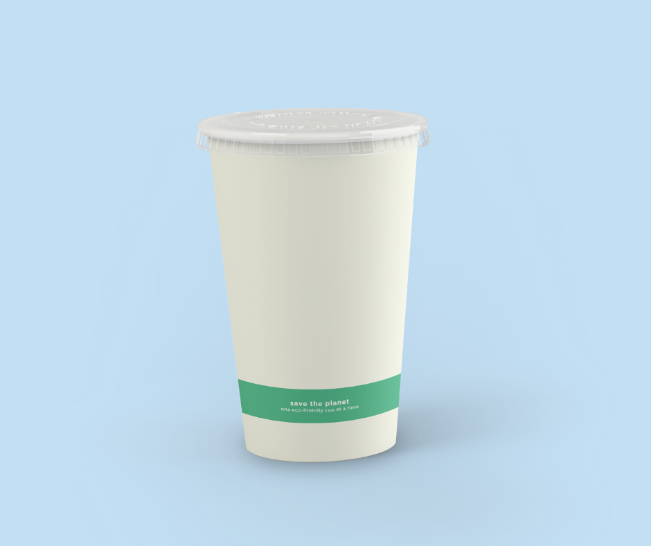 TE PLA cold paper cup 20oz 20/50 