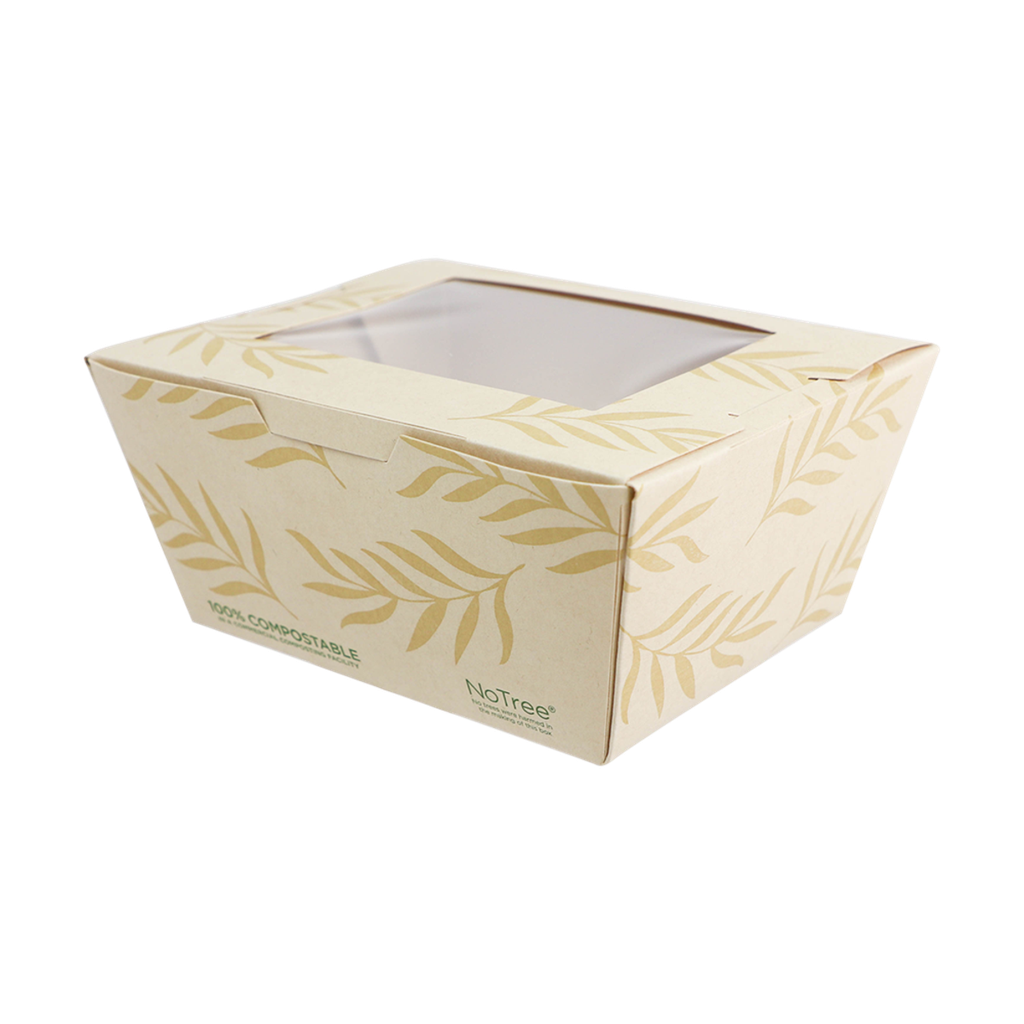 NoTree Paper No.1 Take-Out Container with
PLA Window  4/50ct