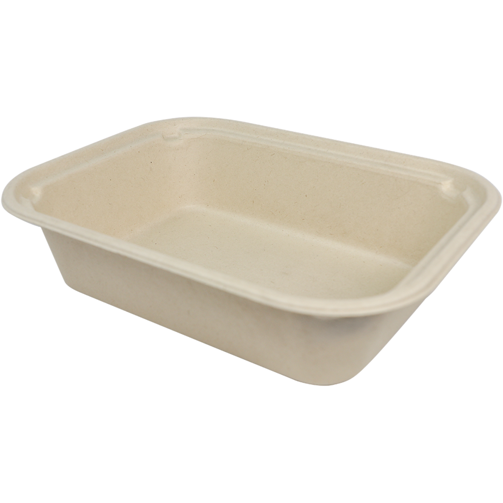 Tray Single Compt-60oz unblch TR-SC-60 8/50ct