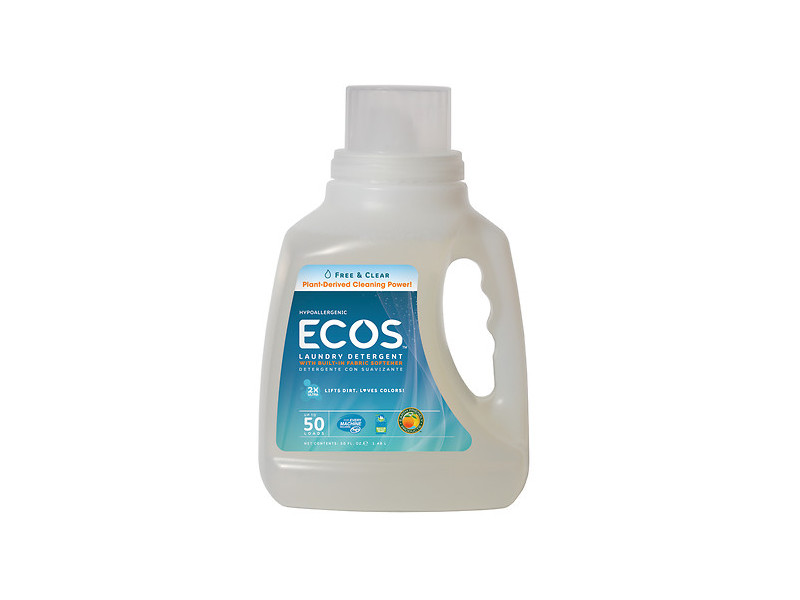 ECOS Laundry detergent free & clear vs Enzymes, 4/70oz