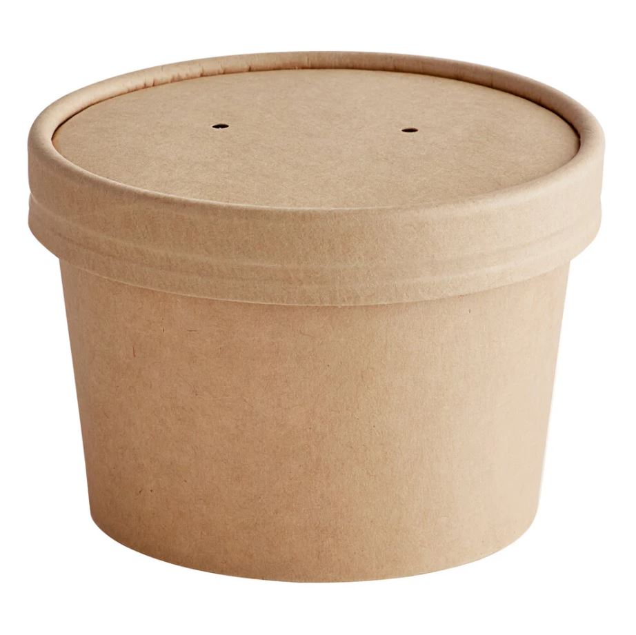 TE Bamboo pulp soup tub 8oz 20/25ct