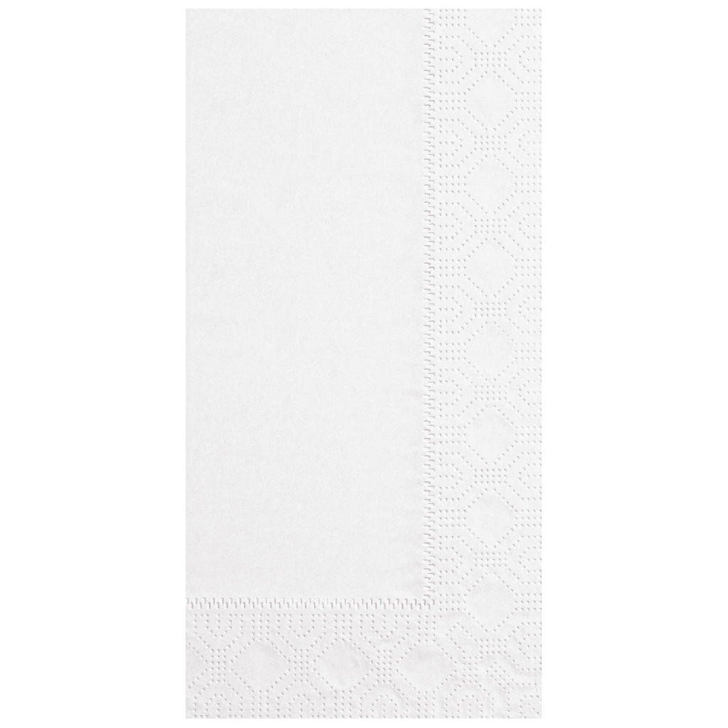 Dinner Napkins 7.5 in x 4.25 in Regal Embossed White 8/125ct