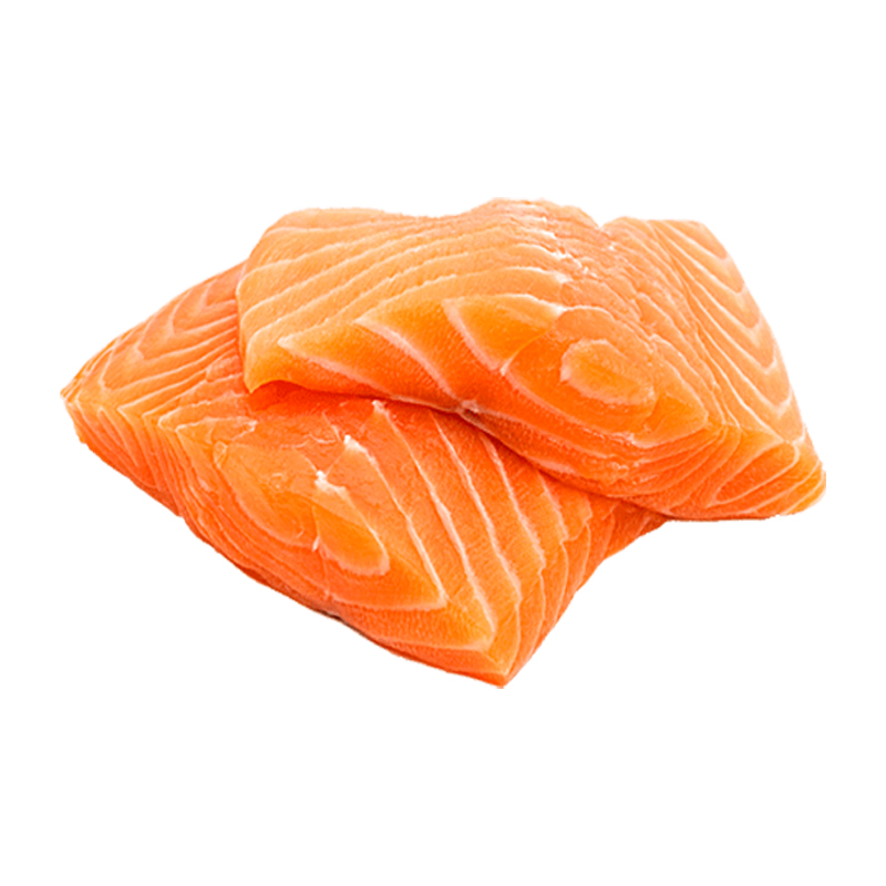 Salmon Portions Atlanic 6oz Skinless, 10lb