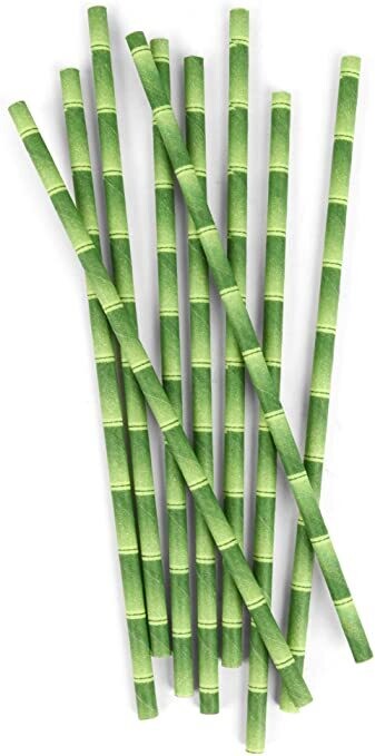 Straw paper Bamboo unwr. 100/100ea 197mm x 6mm