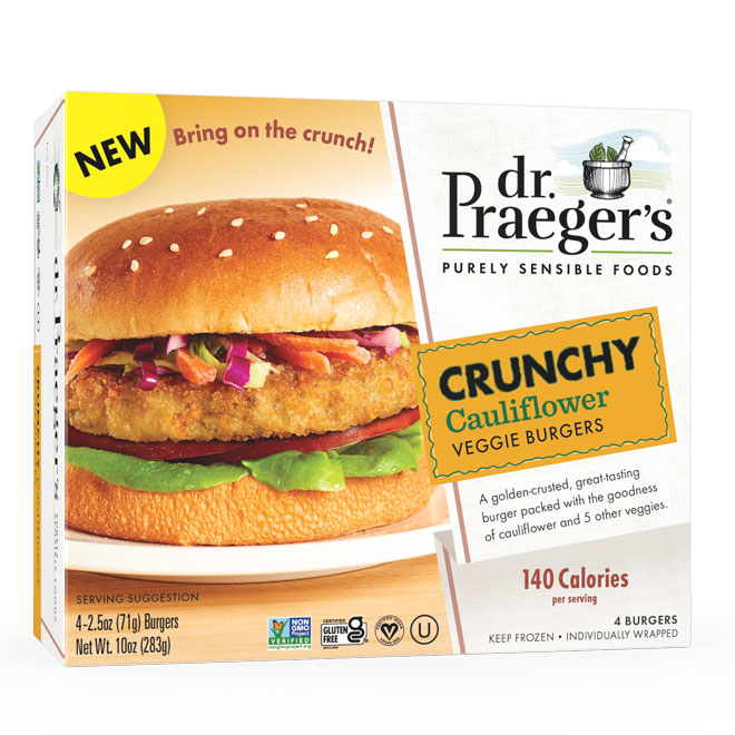 VG Crunchy cauliflower burgers 2.5oz 6x4ct