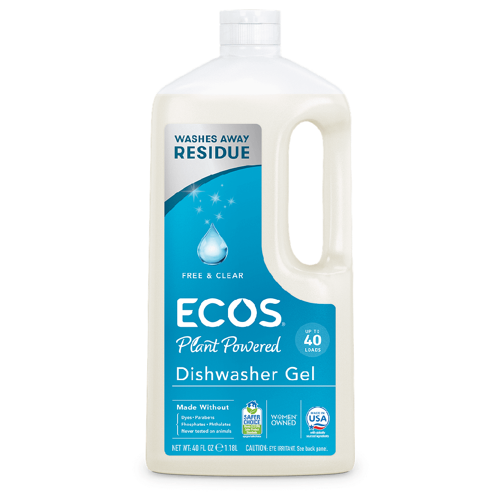 ECOS Auto dish rinse aid, lemon 12/8oz