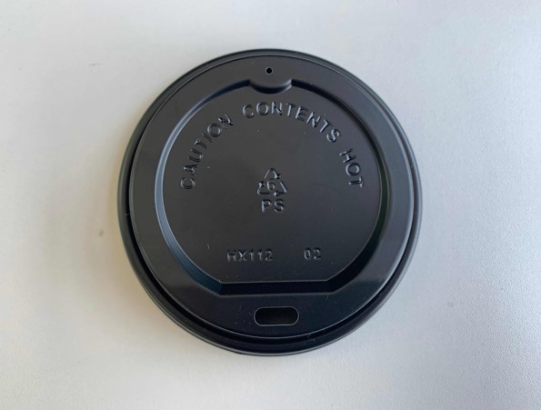 10-16oz Hot cup LID BLACK 90mm 20/50ct