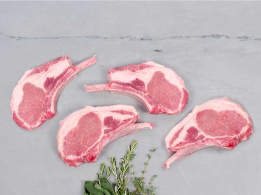 [39-14108] Pork chop cntr cut frenched 7oz 