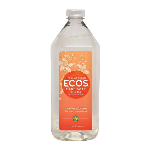 [9678/06] ECOS Hand soap Refill, Orange blossom 6/32oz