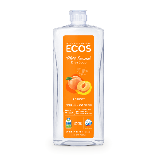 [9728/6] ECOS Dishmate, Apricot, 6/25oz