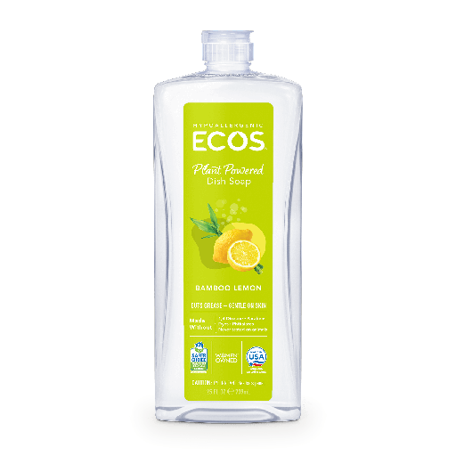 [9729/6] ECOS Dish soap, Bamboo lemon, 6/25oz