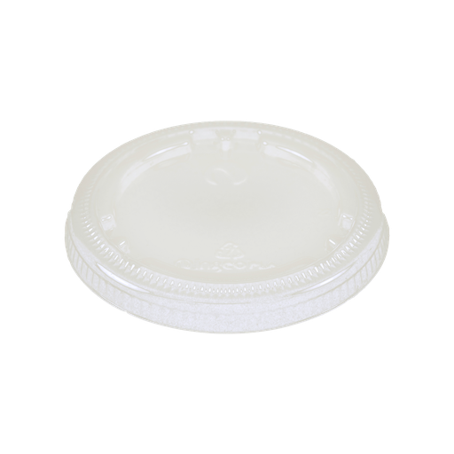 [CPL-CS-9F] Clear Cup Lid 4-9oz Flat No/Hole Comp-Bio-20/50ct #CPL-CS-9F