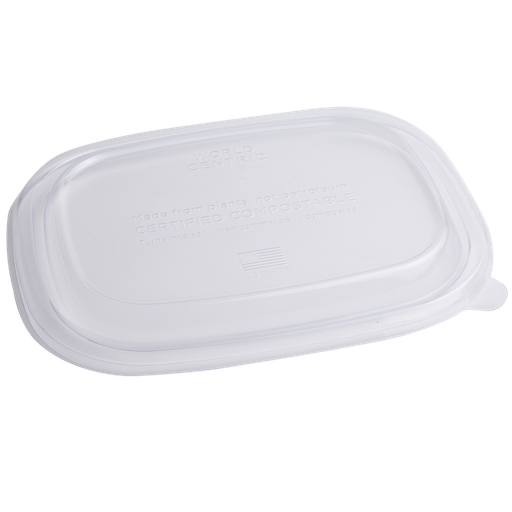 [CTL-CS-3] Fiber bowl lid - 8.8x6.8 Ingeo Comp-Bio 8/50ct