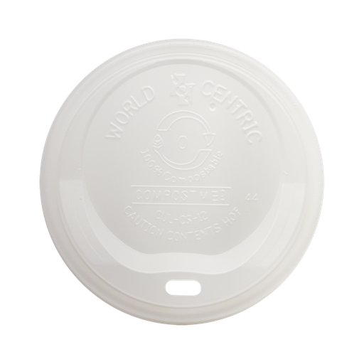 [CUL-CS-12] Hot Cup Lid 10-20oz CPLA Comp-Bio-20/50ct