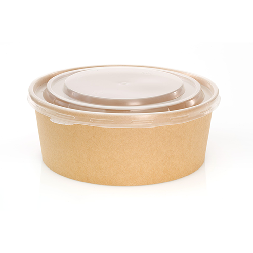 [NGB600] New Gen. Bamboe Fiber Salad Bowl with Lids 600ml 20/50ct