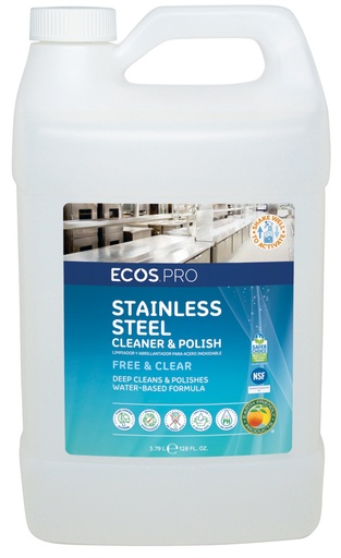 [PL9330/04] ECOS® Pro Stainless steel cleaner & polish 4/1GL