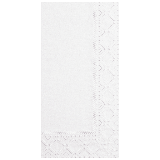 [180500] Dinner Napkins 7.5 in x 4.25 in Regal Embossed White 8/125ct