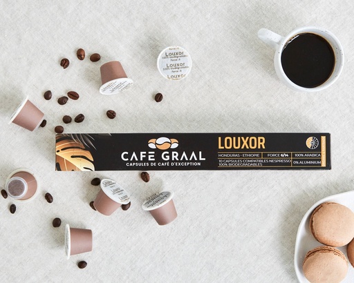 [Louxor] 100% biodegradable coffee capsule Louxor Espresso Forte 10ct