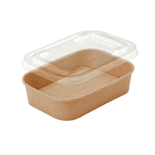 [NGCB750] New Gen rectangular 750ml bamboo fiber box with lid 6/50ct 